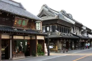 Massive houses of rich merchants