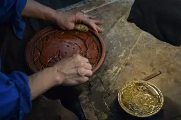 Getting the pieces ready to lacquer