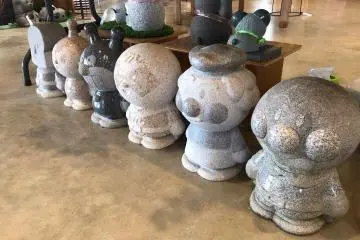 Anpanman, Baikinman and all the crew as stone statues for your garden!