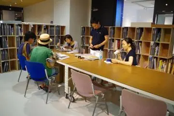 <p>A comfortable corner for visitors to relax and read.</p>