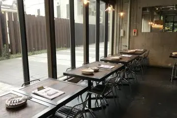 Table and bar seating suitable for smaller groups