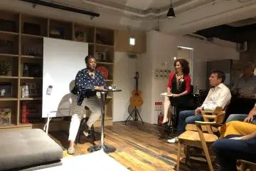 Lolita Jackson FRSA, speaking to audience at EDGEof