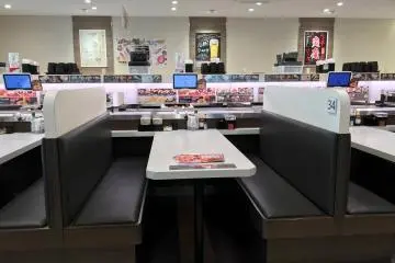 The numbered booth