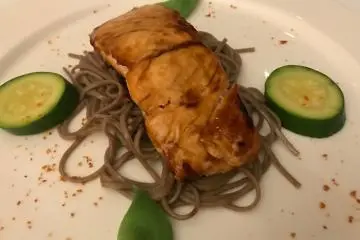 Grilled Salmon room service