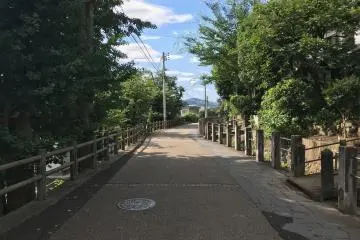 The peaceful stroll up to the castle from the parking lot