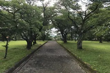 The small park was pleasant and well-maintained
