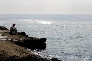 Someone fishing