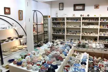 Nice shop selling fine pottery
