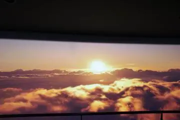 Lucky ones can watch sunrise on the top of Mt. Fuji!