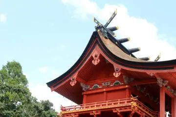 The roof structure known as ‘asama-zukiri’ 