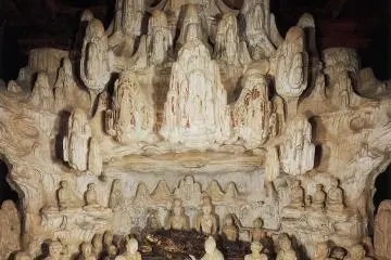 Nirvana scene from inside Pagoda