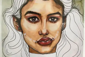 Painting by Rachel Saad