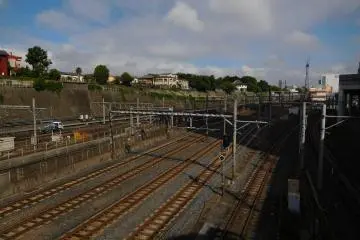 Not the most pretty of sights, until the trains start speeding by, around 2,500 of them...
