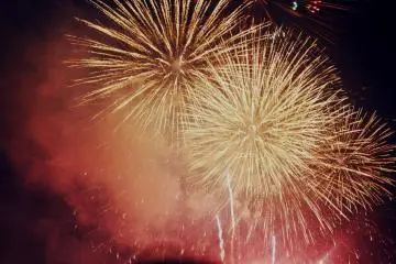 Fireworks are a symbol of Japanese summer.
