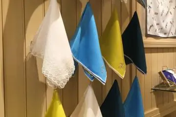 Many of the handkerchiefs in the collection are made with West Indian Sea Island cotton, one of the world's rarest and most luxurious cotton that used to be reserved for royalty. 