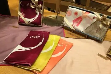 Some handkerchiefs were designed in collaboration with well-known artists.