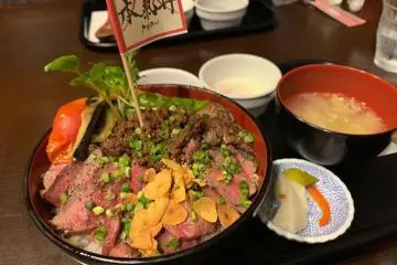 A meaty offering at Kukai Bistro, Minamiuonuma