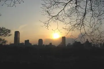 Sunset over Osaka