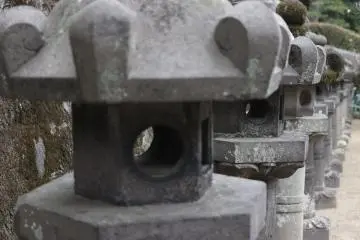 Japanese stone lanterns