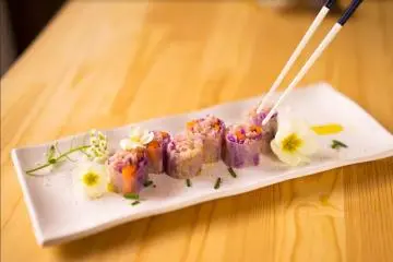 Vegetable sushi is a great way to be healthy