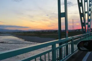 Vers le coucher de soleil.