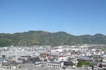 A view of the hills around Okitsu