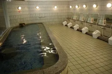 Womens' large bath area at Heian no Mori Hotel Kyoto