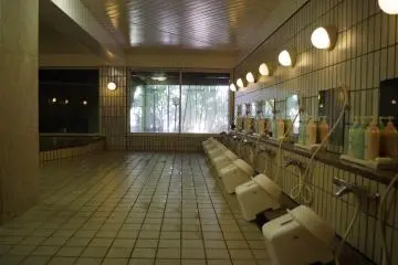 Mens' large bath at Heian no Mori Hotel Kyoto