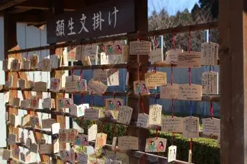 "Ema" prayer plaques at New Year 