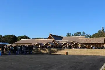 The complex drew many visitors on the first day