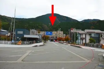 This is the Tsurugi Branch as seen from Tsurugi Station