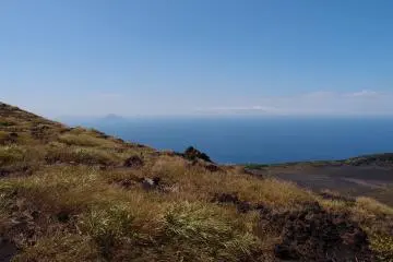 Views from Mt. Mihara, Oshima Island