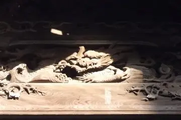 Look up and you find this handsome dragon