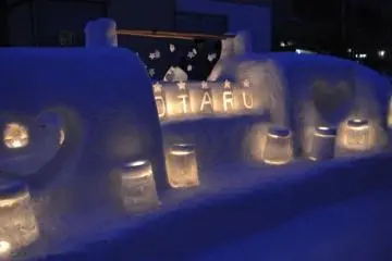 Otaru welcomes everyone with their display of lights (Photo: Kylie Plester)