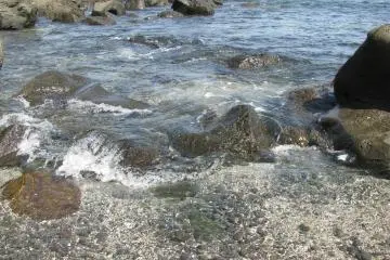 Stones along the coast line