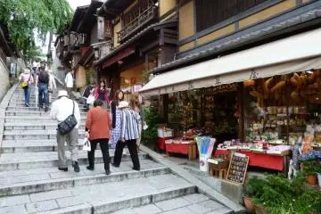 Sannenzaka Steps heading towards Kiyomizudera.
