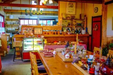 The cafe serves a wide range of meals and drinks, but the menu sometimes does change depending on produce availability