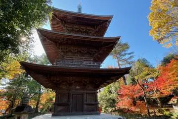 Three story pagoda at Gotokuji