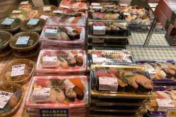 Take out sushi is available as well