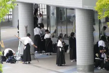 Traditional Japanese archery is popular among young people