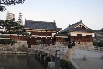 The entrance to Hiroshima castle