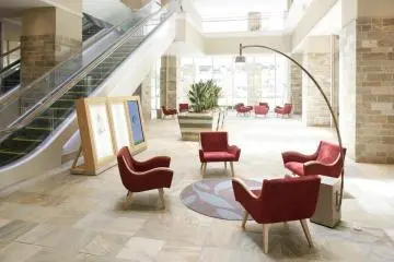 Spacious lobby