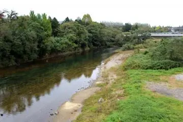 Hirose River flows through the city