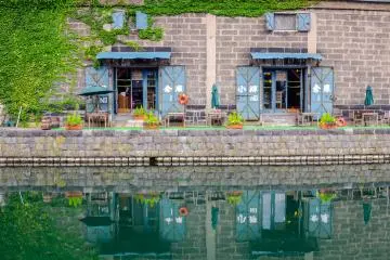 Reflections of the Otaru Beer hall