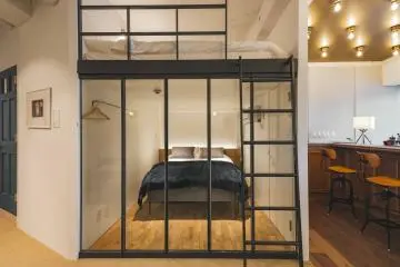 The bedroom area