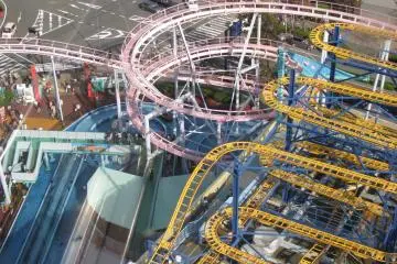 Attractions at Cosmo World, Yokohama