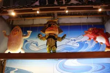 Puppet show at the Tanabatakan, Sendai