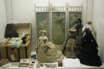 Antique dolls toys at the Yokohama Doll Museum