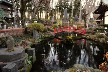 Pond at Omuro Sengen Shrine