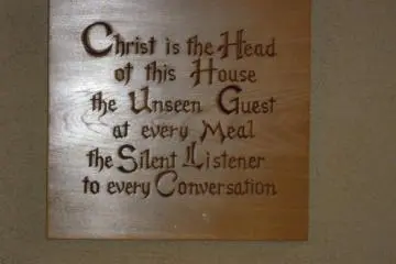 Signboard in the canteen